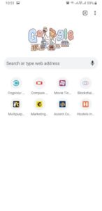 Chrome Android Home Page