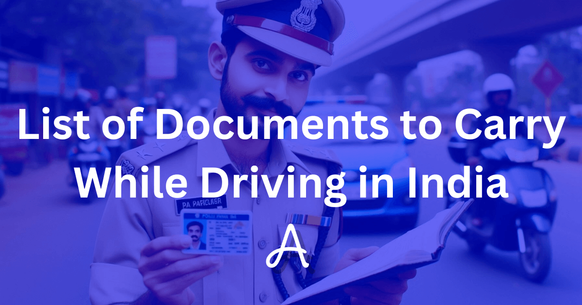 documents to carry while driving